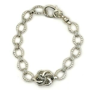 Lagos Silver Love Knot Link Bracelet